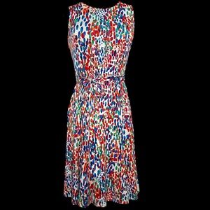 Colorful Polka Dot Dress Size M